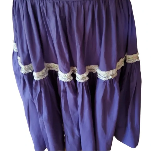 Vintage Unlabeled Western Square Dance Skirt Set - Picture 4 of 6